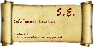 Sámuel Eszter névjegykártya